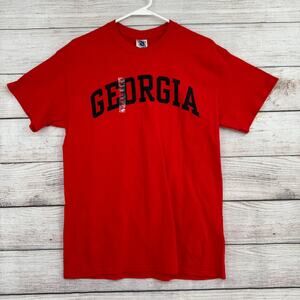 New Agenda Georgia Bulldogs Short Sleeve T-Shirt‎ Mens Medium Red NEW